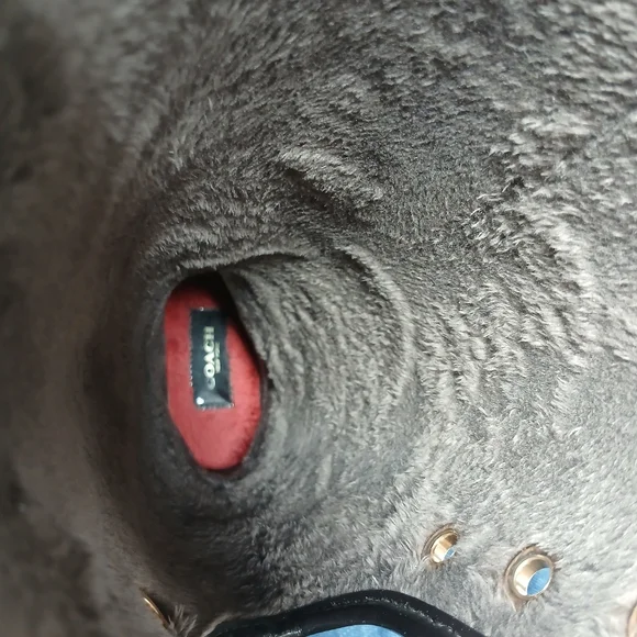 Coach Tristee Signature Tall Rain Boots Lace Back Brown Black Women's Size 8B - Picture 11 of 12